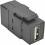 Tripp Lite By Eaton USB 2.0 All In One Keystone/Panel Mount Coupler (F/F), Black Alternate-Image2/500