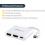 StarTech.com USB C Multiport Adapter With HDMI 4K & 1x USB 3.0   PD   Mac & Windows   White USB Type C All In One Video Adapter Alternate-Image2/500
