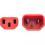 Eaton Tripp Lite Series PDU Power Cord, C13 To C14   10A, 250V, 18 AWG, 6 Ft. (1.83 M), Red Alternate-Image2/500