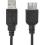 6FT/2M USB 2.0 EXTENSION CABLE USB 2.0 TYPE A TO TYPE A F/M BLACK Alternate-Image2/500
