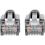 Tripp Lite Cat6a Snagless Shielded STP Network Patch Cable 10G Certified, PoE, Gray RJ45 M/M 7ft 7' Alternate-Image2/500