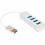 Rocstor Premium Portable 4 Port SuperSpeed Mini USB 3.0 Hub   Aluminum Silver   USB   External   4 USB Ports Female   4 USB 3.0 Ports   PC, Mac   6 In Mini Hub With Built In SuperSpeed Cable 5Gbps Alternate-Image2/500
