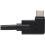 Eaton Tripp Lite Series USB C Extension Cable (M/F)   USB 3.2 Gen 2 (10Gbps), Thunderbolt 3 Compatible, Right Angle Plug, 20 In. (0.5 M) Alternate-Image2/500