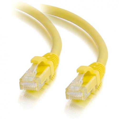 C2G 3ft Cat5e Ethernet Cable   Snagless Unshielded (UTP)   Yellow Alternate-Image2/500