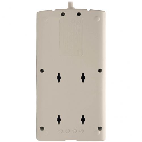 Eaton Tripp Lite Series Protect It! 8 Outlet Surge Protector, 8 Ft. Cord With Right Angle Plug, 1440 Joules, Diagnostic LEDs, Light Gray Housing Alternate-Image2/500