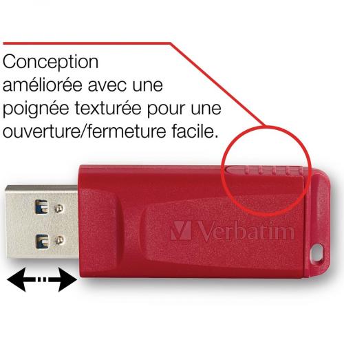 8GB Store 'n' Go&reg; USB Flash Drive   Red Alternate-Image2/500
