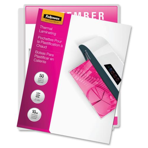 Fellowes Letter Size Laminating Pouches Alternate-Image2/500
