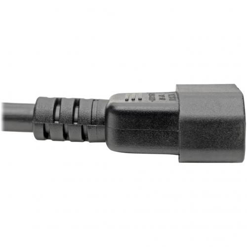 Eaton Tripp Lite Series Power Cord, C19 To C14   Heavy Duty, 15A, 250V, 14 AWG, 10 Ft. (3.05 M), Black Alternate-Image2/500