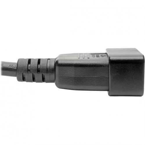 Eaton Tripp Lite Series Power Extension Cord, C19 To C20   Heavy Duty, 20A, 250V, 12 AWG, 6 Ft. (1.83 M), Black Alternate-Image2/500