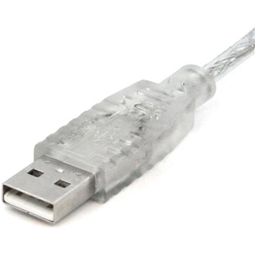 StarTech.com Transparent USB 2.0 Cable   4 Pin USB Type A (M)   4 Pin USB Type B (M)   10 Ft Alternate-Image2/500