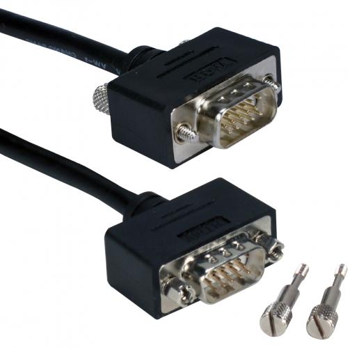 QVS Premium CC388M1 02 Coaxial UltraThin VGA Cable Alternate-Image2/500