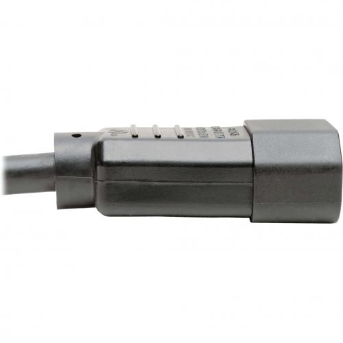 Eaton Tripp Lite Series Heavy Duty PDU Power Cord, C13 To C14   15A, 250V, 14 AWG, 2 Ft. (0.61 M), Black Alternate-Image2/500