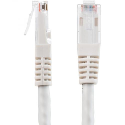StarTech.com 4ft CAT6 Ethernet Cable   White Molded Gigabit   100W PoE UTP 650MHz   Category 6 Patch Cord UL Certified Wiring/TIA Alternate-Image2/500