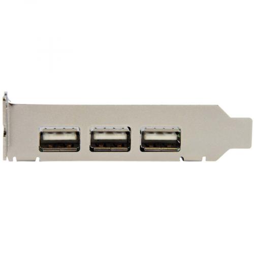 StarTech.com 4 Port PCI Express LP USB Adapter Card Alternate-Image2/500