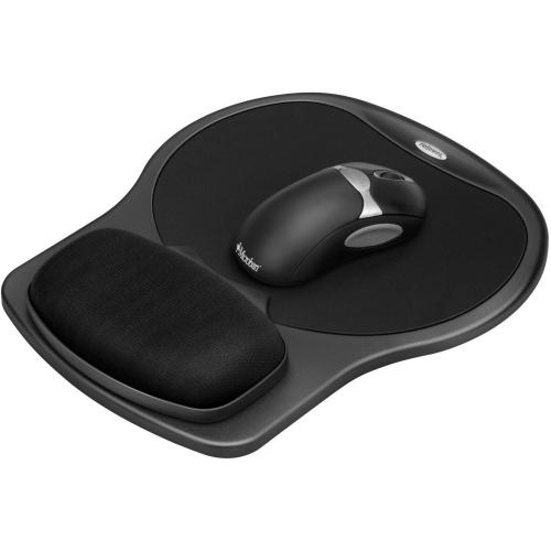 Fellowes Easy Glide Gel Wrist Rest And Mouse Pad   Black Alternate-Image2/500