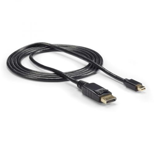 StarTech.com 6 Ft Mini DisplayPort To DisplayPort 1.2 Adapter Cable M/M   DisplayPort 4k Alternate-Image2/500