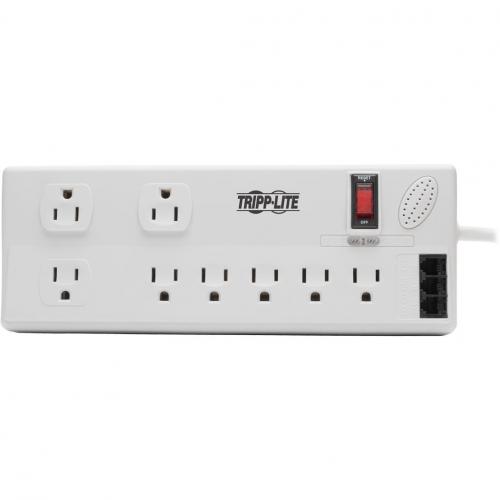 Tripp Lite By Eaton Protect It! 8 Outlet Computer Surge Protector, 8 Ft. (2.43 M) Cord, 3150 Joules, Tel/Modem/Fax Protection, TAA Alternate-Image2/500