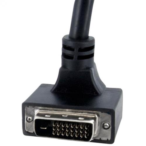 StarTech.com 6 Ft 90 Degree Down Angled DVI D Monitor Cable   M/M Alternate-Image2/500