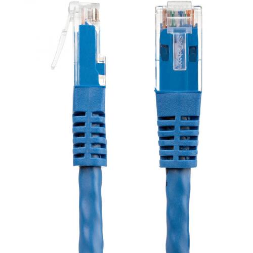 StarTech.com 10ft CAT6 Ethernet Cable   Blue Molded Gigabit   100W PoE UTP 650MHz   Category 6 Patch Cord UL Certified Wiring/TIA Alternate-Image2/500