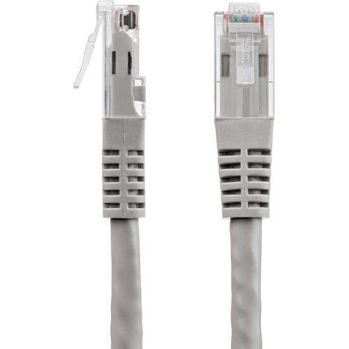 StarTech.com 10ft CAT6 Ethernet Cable   Gray Molded Gigabit   100W PoE UTP 650MHz   Category 6 Patch Cord UL Certified Wiring/TIA Alternate-Image2/500