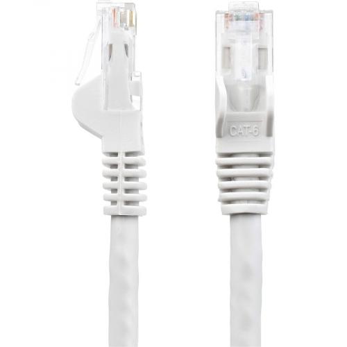 StarTech.com 10ft CAT6 Ethernet Cable   White Snagless Gigabit   100W PoE UTP 650MHz Category 6 Patch Cord UL Certified Wiring/TIA Alternate-Image2/500