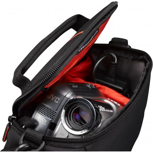 Case Logic DCB 305 Carrying Case Camcorder, Memory Card, Battery, Cable, Lens Cap, Accordion   Black Alternate-Image2/500