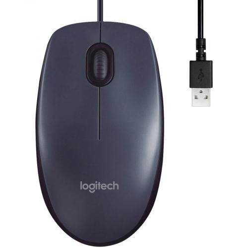 Logitech B100 Optical USB Mouse Alternate-Image2/500