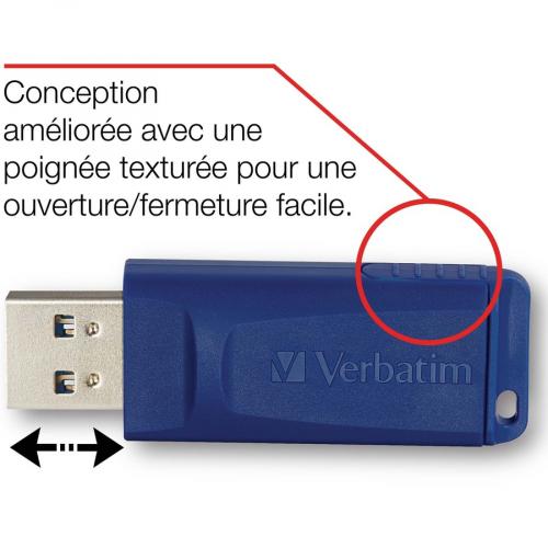 8GB USB Flash Drive   Blue Alternate-Image2/500
