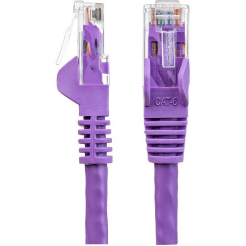 StarTech.com 7ft CAT6 Ethernet Cable   Purple Snagless Gigabit   100W PoE UTP 650MHz Category 6 Patch Cord UL Certified Wiring/TIA Alternate-Image2/500