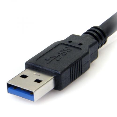 StarTech.com 6 Ft Black SuperSpeed USB 3.0 (5Gbps) Cable A To B   M/M Alternate-Image2/500