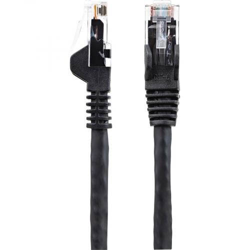 StarTech.com 100ft CAT6 Ethernet Cable   Black Snagless Gigabit   100W PoE UTP 650MHz Category 6 Patch Cord UL Certified Wiring/TIA Alternate-Image2/500