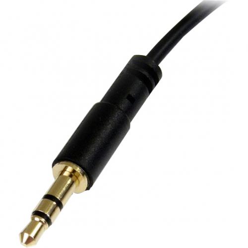 StarTech.com 6 Ft Slim 3.5mm To Right Angle Stereo Audio Cable   M/M Alternate-Image2/500