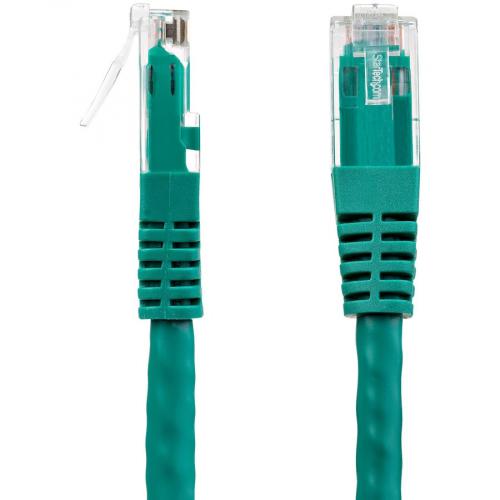 StarTech.com 1ft CAT6 Ethernet Cable   Green Molded Gigabit   100W PoE UTP 650MHz   Category 6 Patch Cord UL Certified Wiring/TIA Alternate-Image2/500