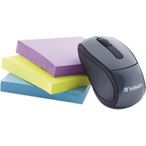 Verbatim Wireless Mini Travel Optical Mouse   Graphite Alternate-Image2/500