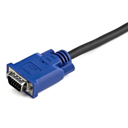 StarTech.com 15 Ft 2 In 1 Ultra Thin USB KVM Cable   Video / USB Cable   4 Pin USB Type A, HD 15 (M)   HD 15 (M)   4.57 M Alternate-Image2/500