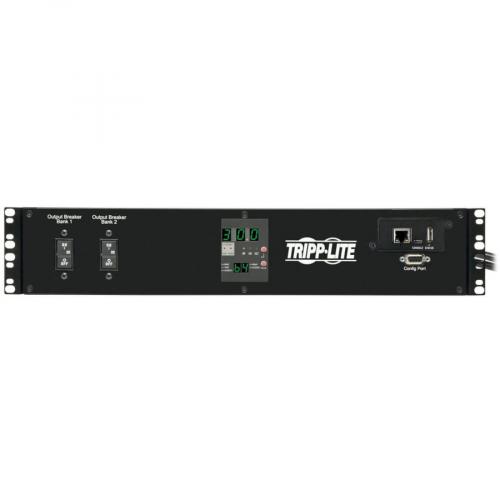 Tripp Lite By Eaton 5.8kW Single Phase Switched Automatic Transfer Switch PDU, Two 200 240V L6 30P Inputs, 16 C13 2 C19 & 1 L6 30R Outlet, 2U, TAA Alternate-Image2/500