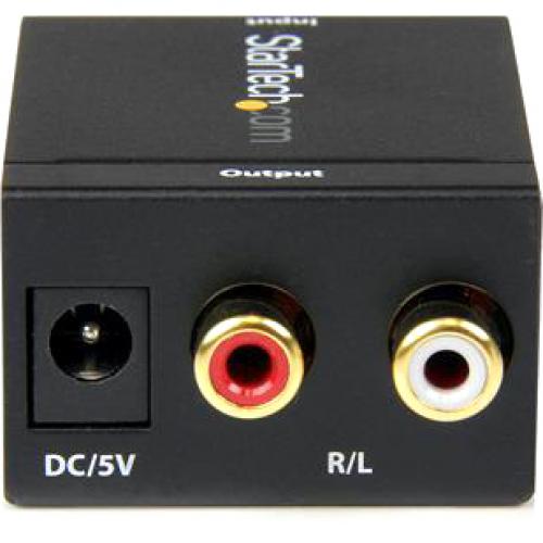 StarTech.com SPDIF Digital Coaxial Or Toslink Optical To Stereo RCA Audio Converter Alternate-Image2/500