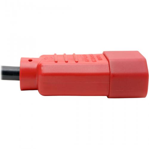 Eaton Tripp Lite Series PDU Power Cord, C13 To C14   10A, 250V, 18 AWG, 4 Ft. (1.22 M), Red Alternate-Image2/500