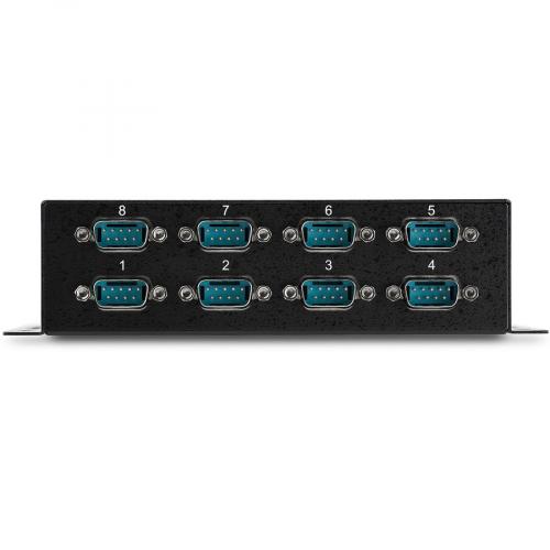 StarTech.com USB To Serial Adapter Hub &acirc;&euro;" 8 Port &acirc;&euro;" Industrial &acirc;&euro;" Wall Mount &acirc;&euro;" Din Rail &acirc;&euro;" COM Port Retention &acirc;&euro;" FTDI USB To RS232 Alternate-Image2/500