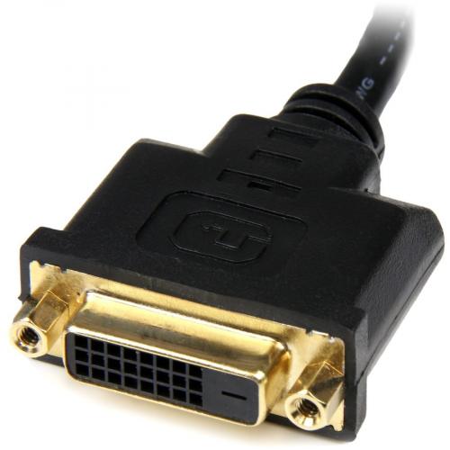 StarTech.com 8in HDMI?&reg; To DVI D Video Cable Adapter   HDMI Male To DVI Female Alternate-Image2/500