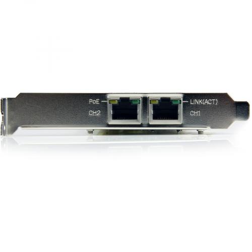 StarTech.com Dual Port PCI Express Gigabit Ethernet PCIe Network Card Adapter   PoE/PSE Alternate-Image2/500