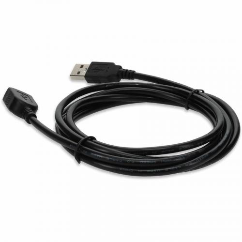 AddOn 6ft USB 2.0 (A) Male To Female Black Cable Alternate-Image2/500