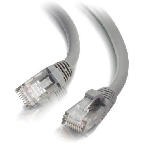 C2G 30ft Cat6 Snagless Unshielded (UTP) Network Patch Cable   Gray Alternate-Image2/500