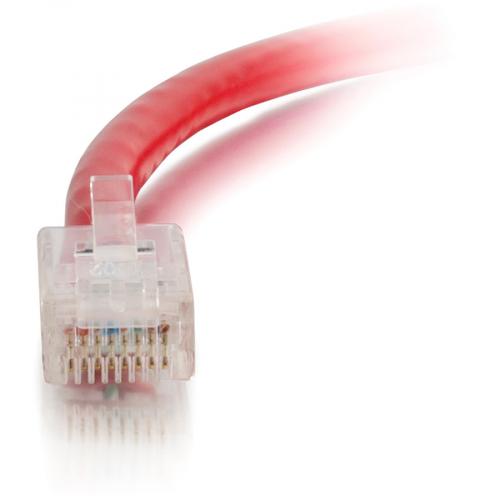 C2G 1ft Cat6 Non Booted Unshielded (UTP) Ethernet Cable   Cat6 Network Patch Cable   PoE   Red Alternate-Image2/500