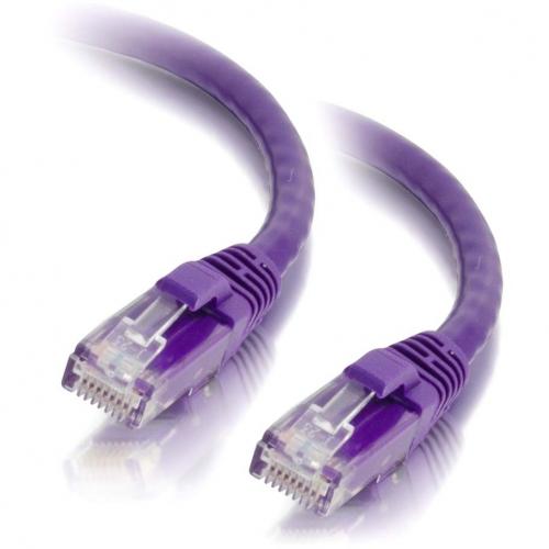 C2G 3ft Cat5e Snagless Unshielded (UTP) Network Patch Cable   Purple Alternate-Image2/500