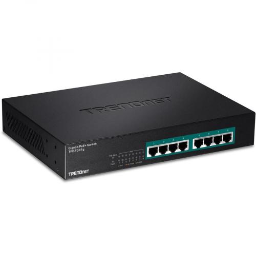 TRENDnet 8 Port Gigabit GREENnet PoE+ Switch; TPE TG81g; 8 X Gigabit PoE+ Ports; Rack Mountable; Up To 30 W Per Port With 110 W Total Power Budget; Ethernet Network Switch; Metal; Lifetime Protection Alternate-Image2/500