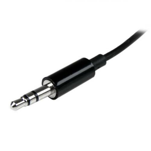 StarTech.com Black Slim Mini Jack Headphone Splitter Cable Adapter   3.5mm Male To 2x 3.5mm Female Alternate-Image2/500