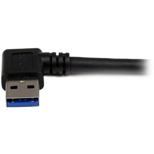 StarTech.com 1m Black SuperSpeed USB 3.0 (5Gbps) Cable   Right Angle A To B   M/M Alternate-Image2/500