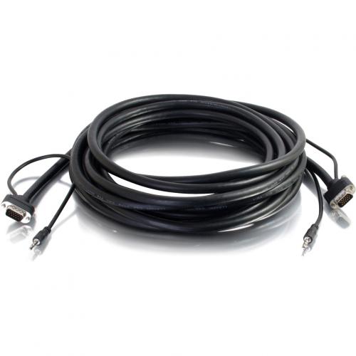 C2G 10ft Select VGA + 3.5mm Stereo Audio A/V Cable M/M   In Wall CMG Rated Alternate-Image2/500