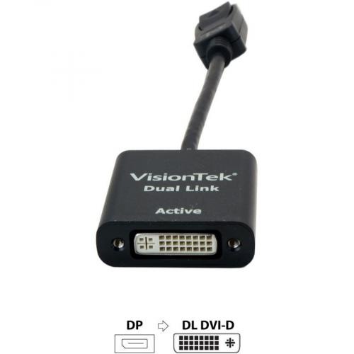 VisionTek DisplayPort To DL DVI D Active Adapter (M/F) Alternate-Image2/500